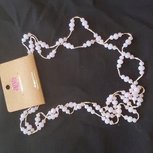 2 string pink necklace
